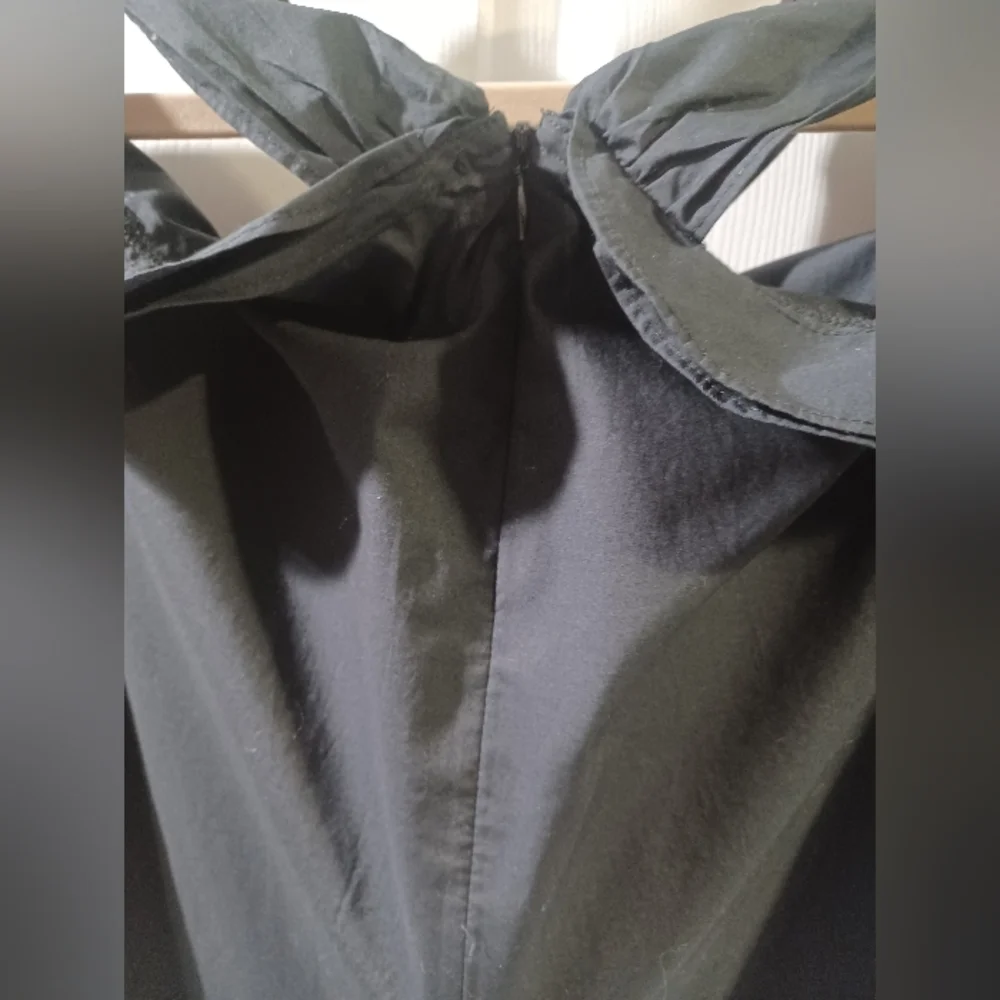 J. Crew Black Ruffled Cold Shoulder Blouse - Picture 4 of 9